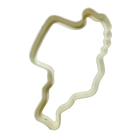 Santa Claus with Sack Holiday Cookie Cutter Craft White Vintage - Picture 1 of 4